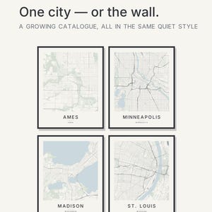 Ames map wall art — Listing image 03 — flat