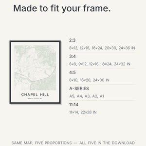 Chapel Hill map wall art — Listing image 07 — gallerywall