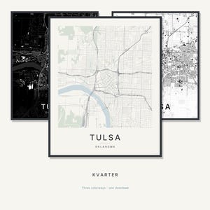 Tulsa map wall art — Listing image 01 — hero