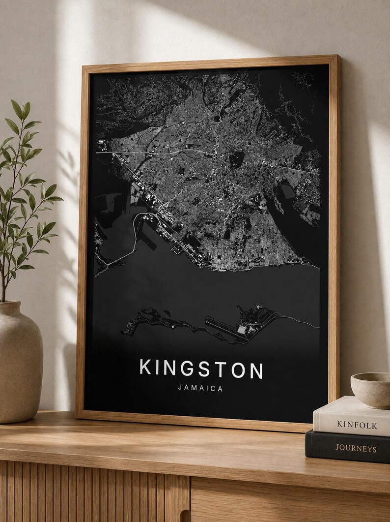 Kingston map wall art — Listing image 06 — sizes