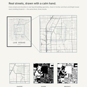 Las Vegas map wall art — Listing image 04 — detail