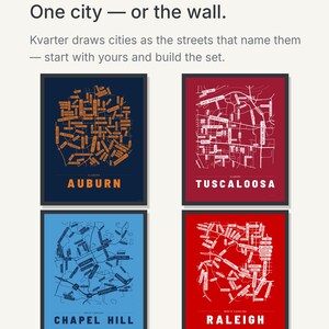 Auburn map wall art — Listing image 09 — theline
