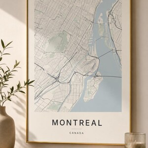 Montreal map wall art — Listing image 04 — detail
