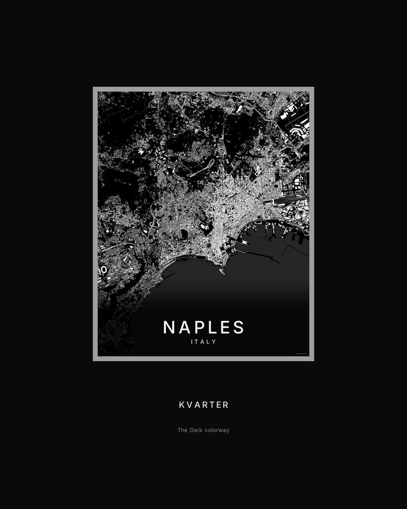 Naples map wall art — Listing image 08 — hero dark