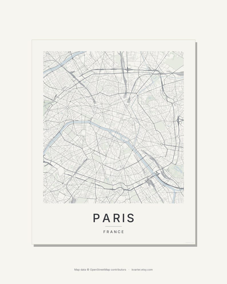 Paris map wall art — Listing image 05 — whatyouget