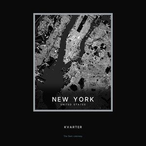 New York map wall art — Listing image 08 — hero dark