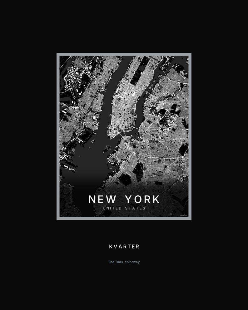 New York map wall art — Listing image 08 — hero dark