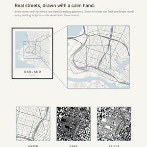 Oakland map wall art — Listing image 07 — gallerywall