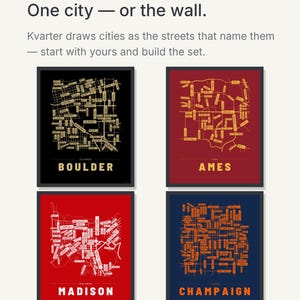 Boulder map wall art — Listing image 09 — theline