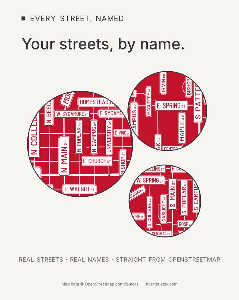 Oxford map wall art — Listing image 03 — findstreet