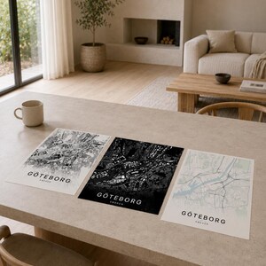 Gothenburg Map Print, Wall Art, Printable, Digital Download, Minimalist City Map, Scandi Poster, Housewarming Gift image 2