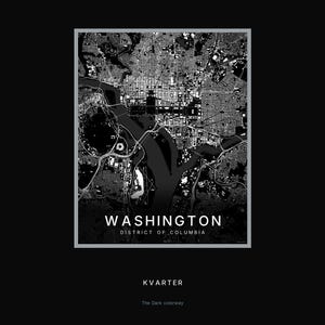 Washington map wall art — Listing image 08 — hero dark