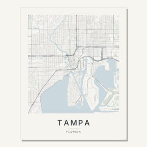 Tampa map wall art — Listing image 03 — flat
