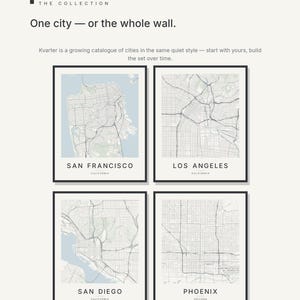 San Francisco map wall art — Listing image 07 — gallerywall