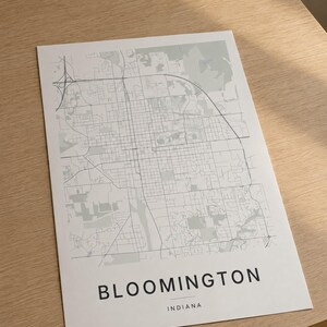 Bloomington map wall art — Listing image 04 — detail