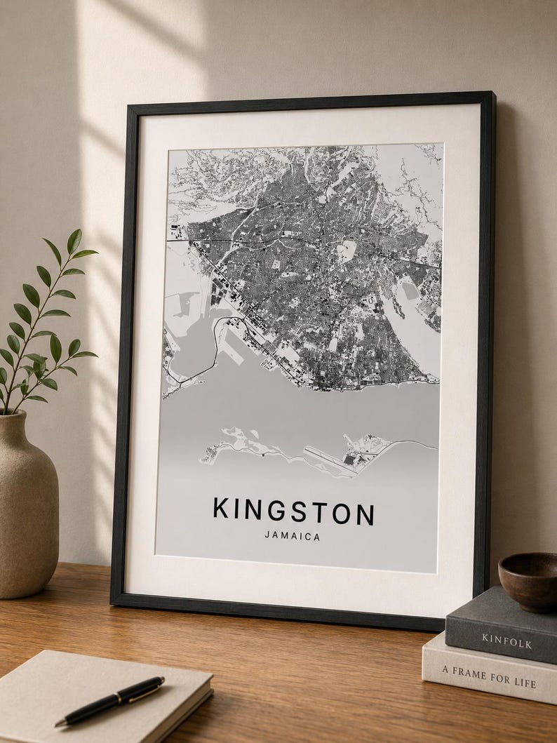 Kingston map wall art — Listing image 04 — detail