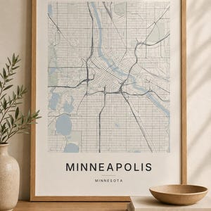 Minneapolis map wall art — Listing image 03 — flat