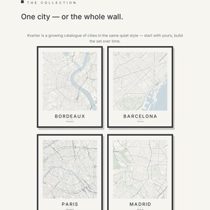 Bordeaux map wall art — Listing image 07 — gallerywall