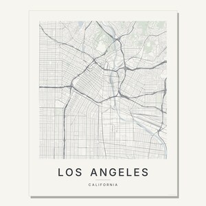 Los Angeles map wall art — Listing image 03 — flat