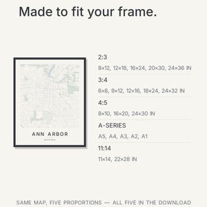 Ann Arbor map wall art — Listing image 09 — brand