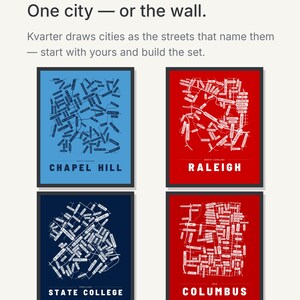 Chapel Hill map wall art — Listing image 09 — theline