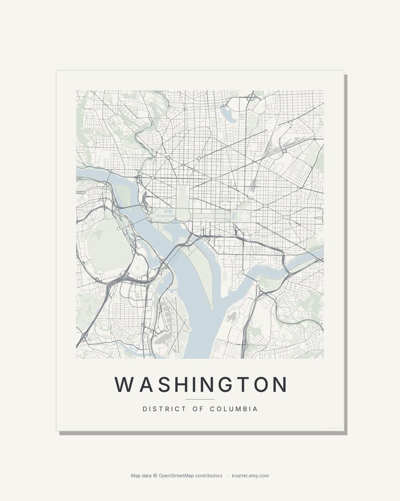 Washington map wall art — Listing image 09 — brand