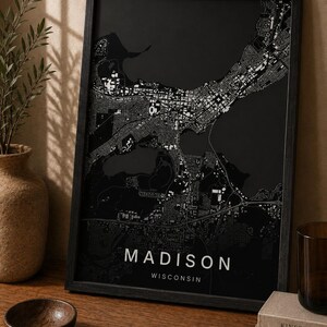 Madison map wall art — Listing image 03 — flat