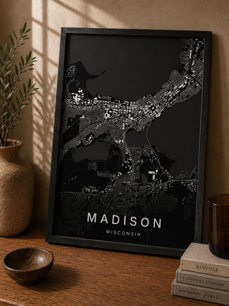 Madison map wall art — Listing image 03 — flat