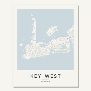 Key West map wall art — Listing image 03 — flat