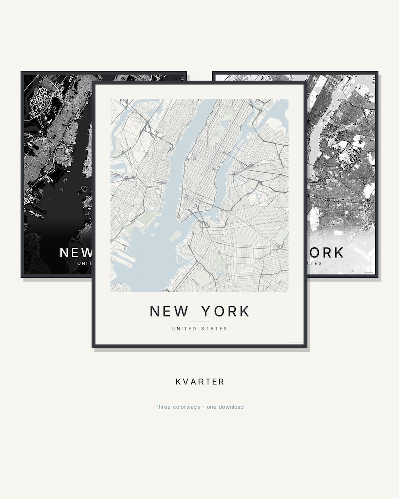 New York map wall art — Listing image 01 — hero