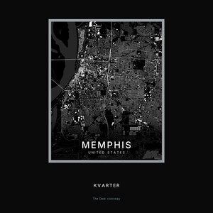Memphis map wall art — Listing image 08 — hero dark
