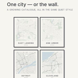 East Lansing map wall art — Listing image 03 — flat