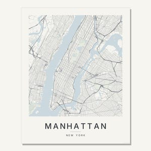 Manhattan map wall art — Listing image 06 — sizes