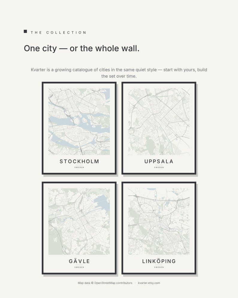 Stockholm Map Print, Stockholm Poster, Scandinavian Wall Art, Minimalist City Map, Sweden Printable, Digital Download, Housewarming Gift image 8