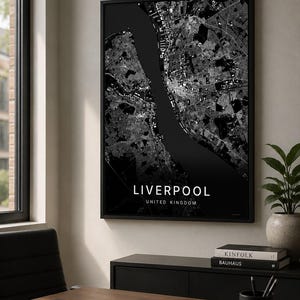 Liverpool map wall art — Listing image 06 — sizes