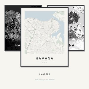 Havana map wall art — Listing image 01 — hero