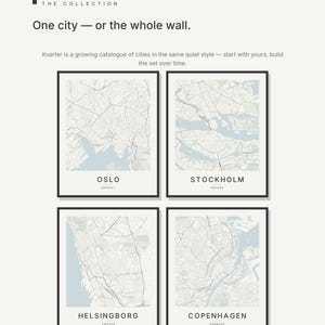 Oslo Map Print, Printable Wall Art, Oslo Poster, City Map Digital Download, Minimalist Scandi Decor, Housewarming Gift image 8