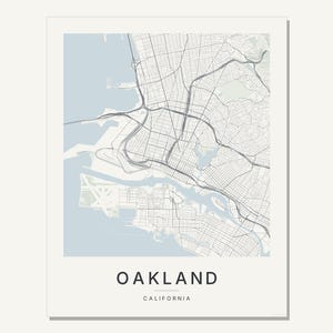 Oakland map wall art — Listing image 03 — flat