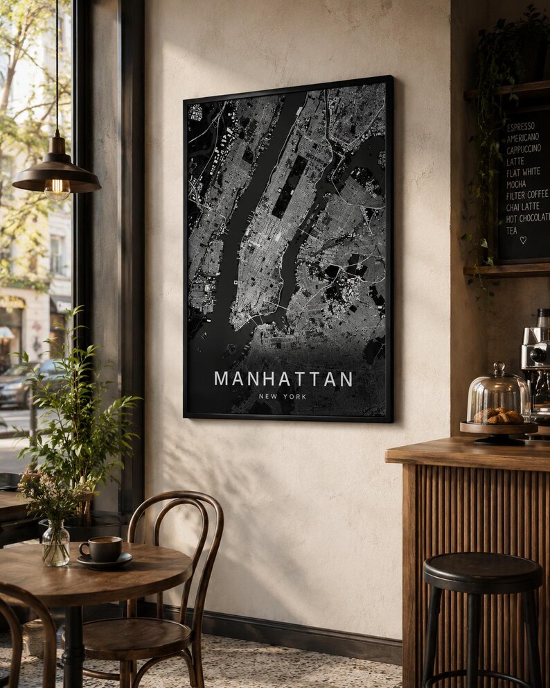 Manhattan map wall art — Listing image 05 — whatyouget