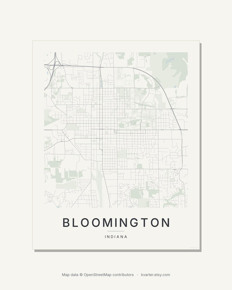 Bloomington map wall art — Listing image 09 — brand