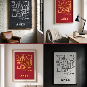 Ames map wall art — Listing image 02 — rooms