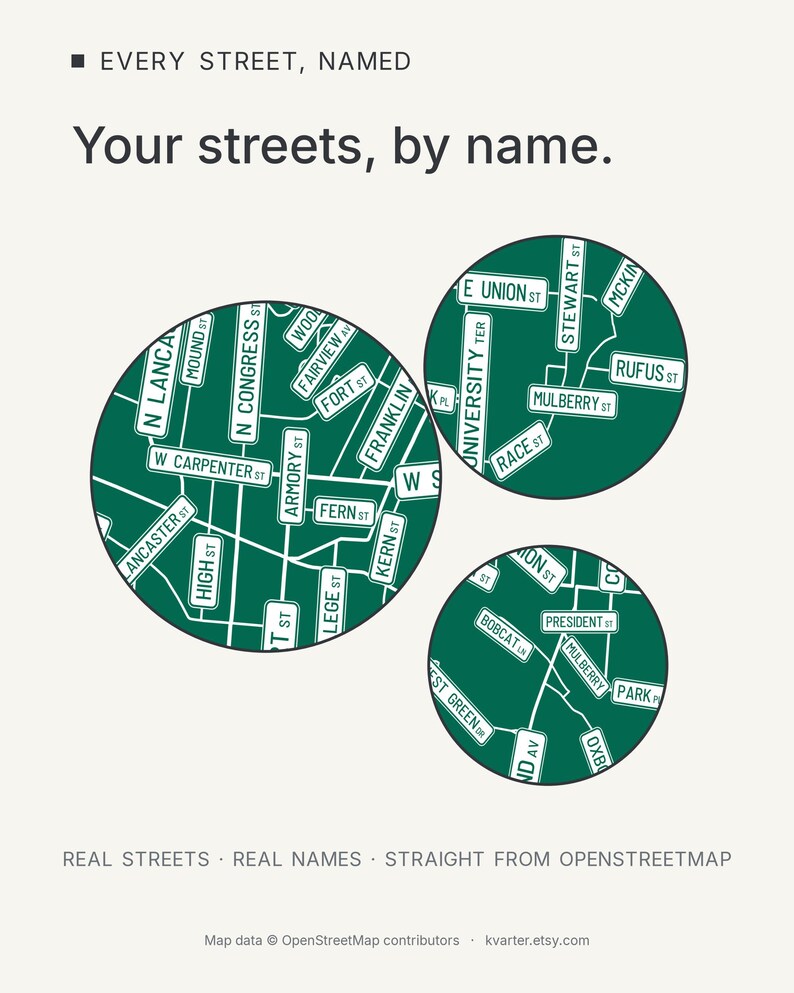 Athens map wall art — Listing image 03 — findstreet