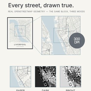 Liverpool map wall art — Listing image 09 — brand