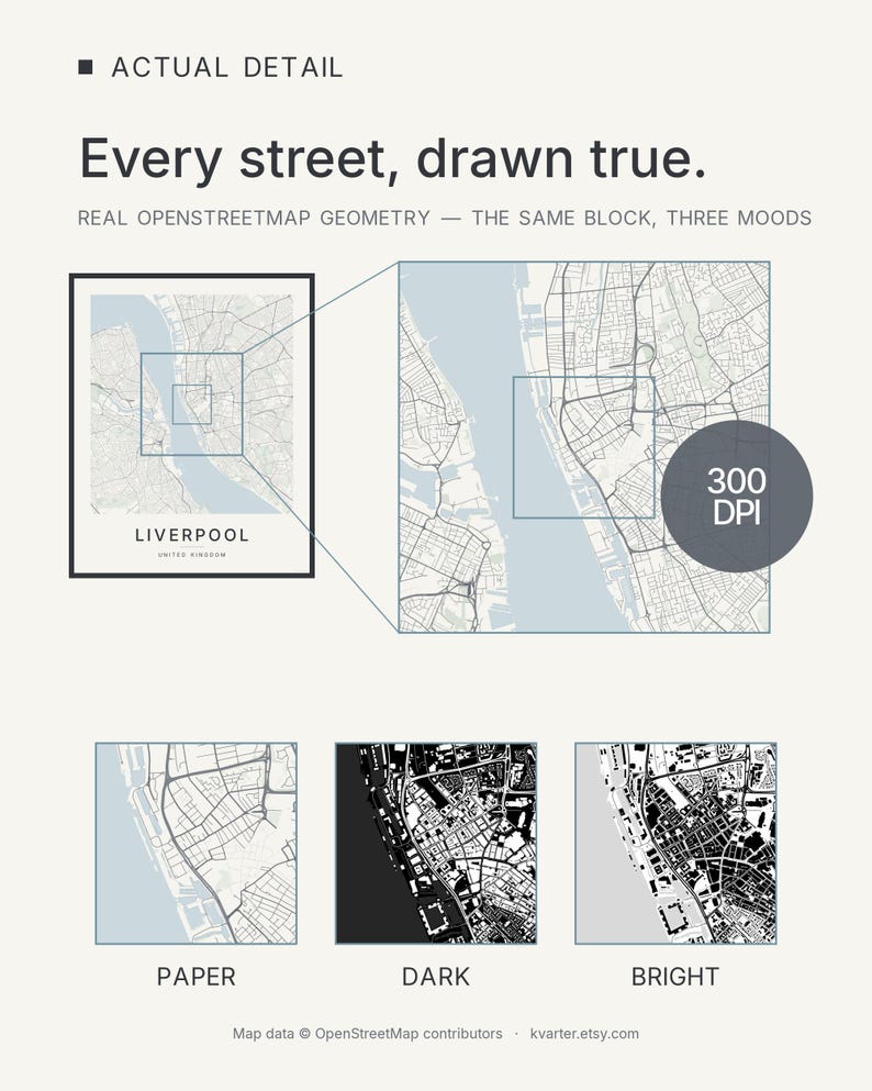 Liverpool map wall art — Listing image 09 — brand