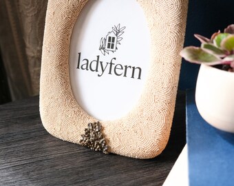 Vintage Resin Oval Frame