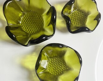 Green Glass Nesting Bowls
