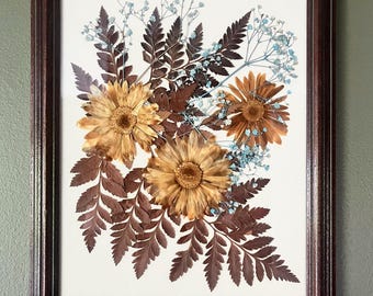 Vintage Pressed Flower Art