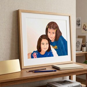 Custom Baby Portrait Commission: Hand-Drawn Colored Pencil Sketch Art image 7