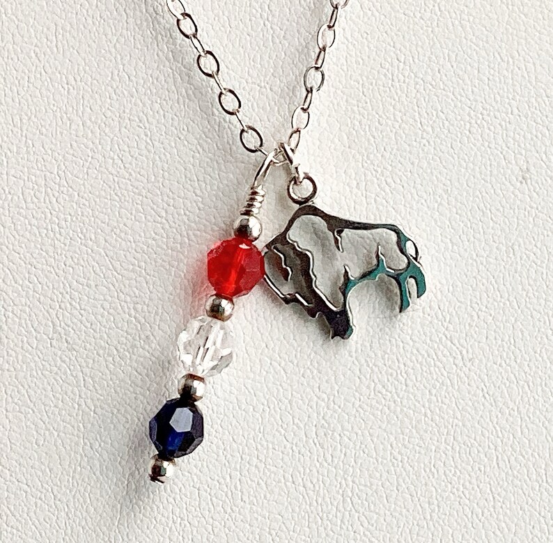 Charm Necklacebuffalo Bills Sterling Silver Charm Necklace Swarovski