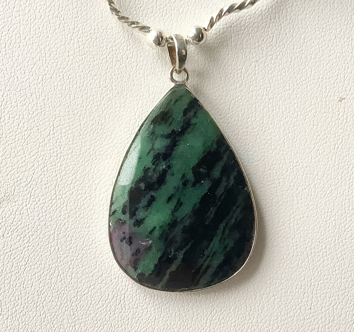 No. 14 Necklace - Green jasper